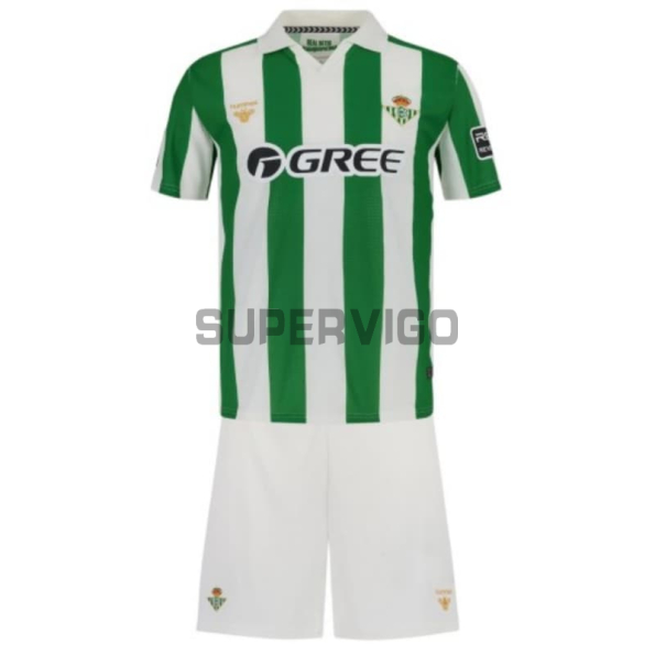 Camiseta Real Betis 2026/2027 Verde/Blanco Versión Retro Niño Kit
