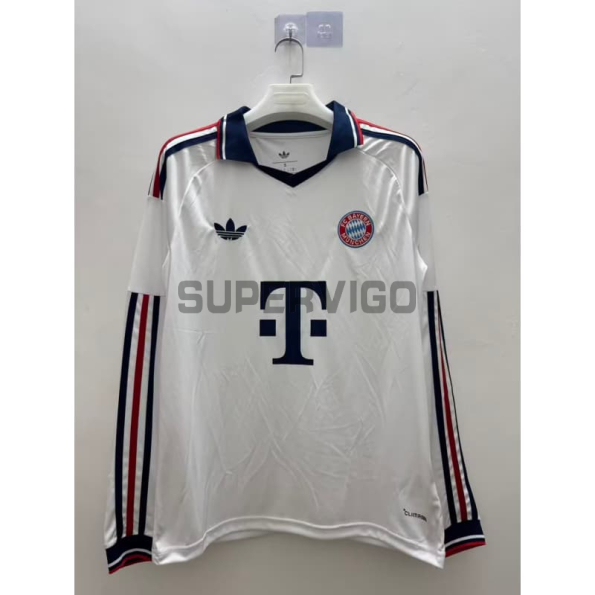 Camiseta Bayern Múnich Segunda Equipación 2026/2027 ML Blanco