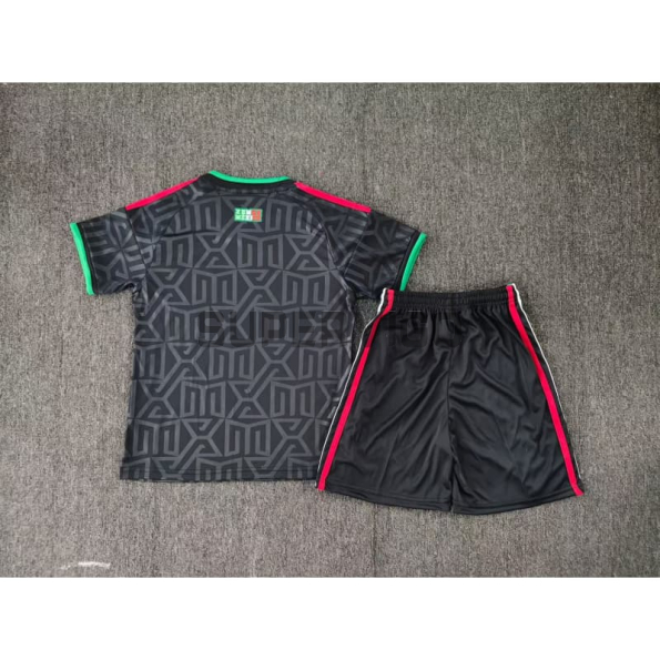 Camiseta México Tercera Equipación Mundial 2026 Negro Niño Kit