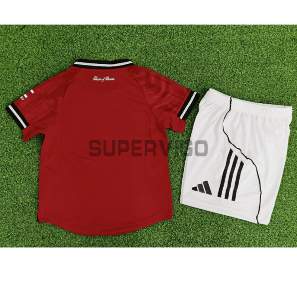 Camiseta Manchester United Primera Equipación 2025/2026 Rojo Niño Kit (EDICIÓN JUGADOR)