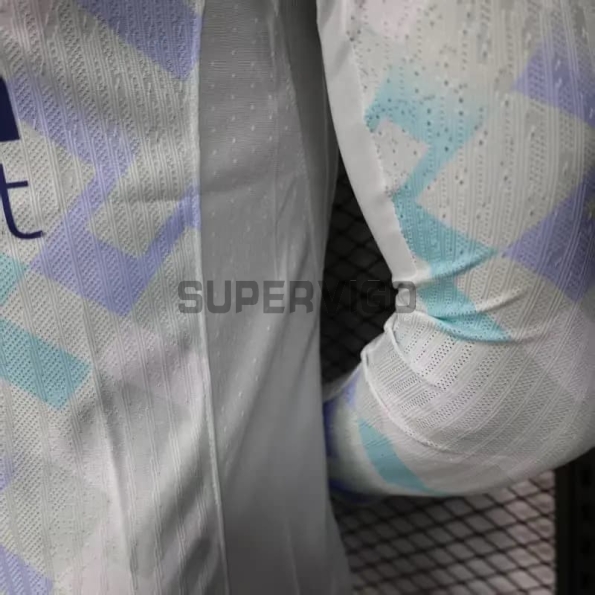 Camiseta Inter de Milan Segunda Equipación 2025/2026 ML Blanco (EDICIÓN JUGADOR)