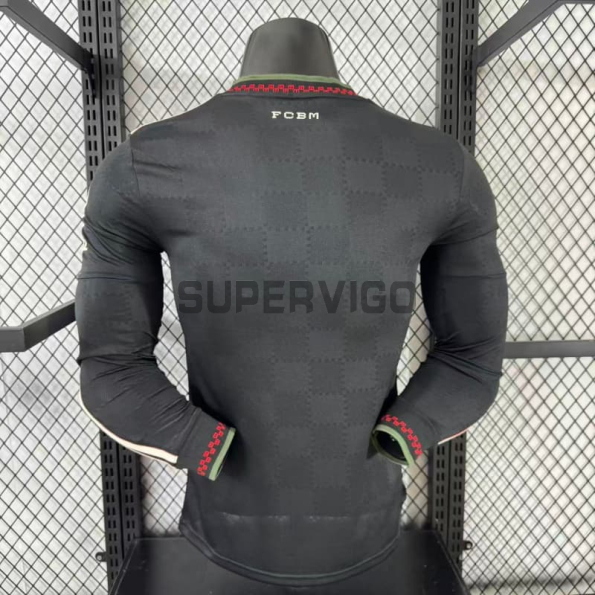 Camiseta Bayern Múnich Tercera Equipación 2025/2026 ML Negro (EDICIÓN JUGADOR)