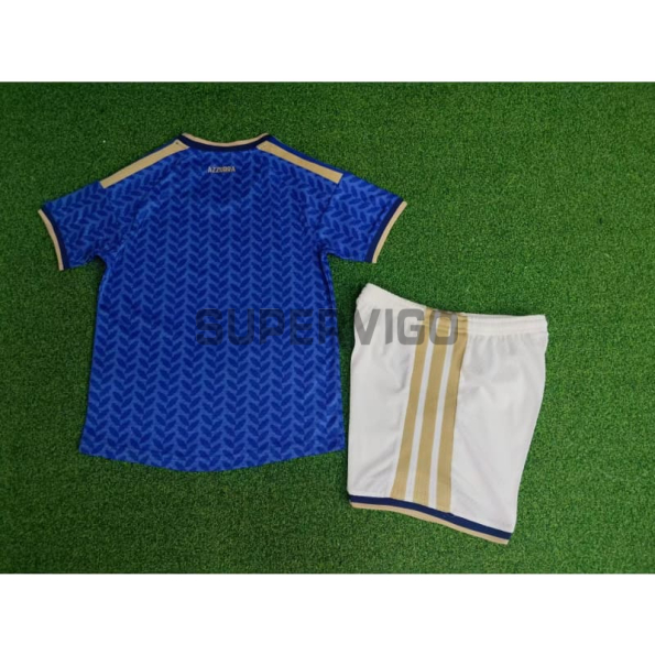 Camiseta Italia Primera Equipación Mundial 2026 Azul Niño Kit (EDICIÓN JUGADOR)