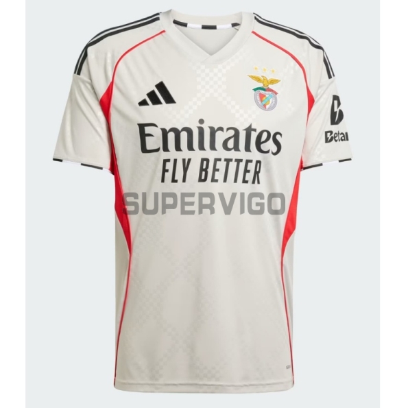Camiseta Benfica Segunda Equipación 2025/2026 Gris