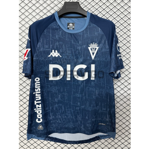 Camiseta Cadiz Segunda Equipación 2026/2027 Azul con Parche La Liga