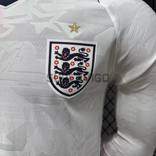 Camiseta Inglaterra Primera Equipación Mundial 2026 ML Blanco (EDICIÓN JUGADOR)