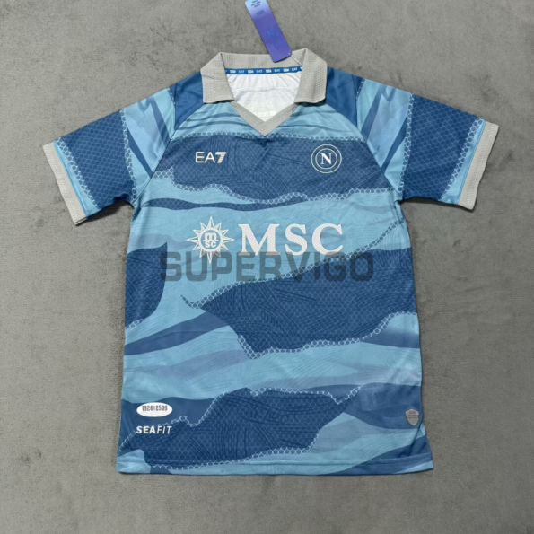 Camiseta Napoli Cuarta Equipación 2024/2025 Azul