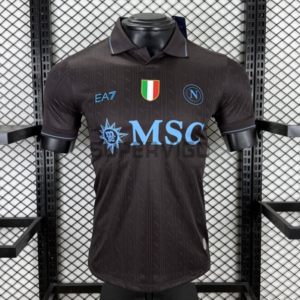 Camiseta Napoli Tercera Equipación 2025/2026 Negro (EDICIÓN JUGADOR)