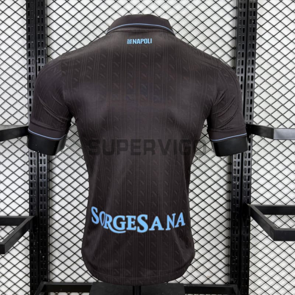 Camiseta Napoli Tercera Equipación 2025/2026 Negro (EDICIÓN JUGADOR)