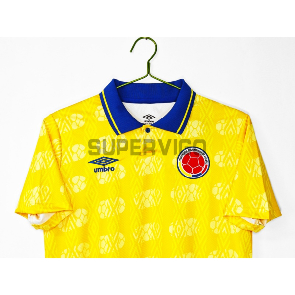 Camiseta Colombia Primera Equipación Retro 1994 Amarillo