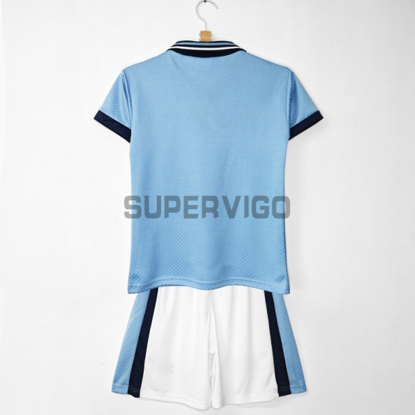 Camiseta Lazio Primera Equipación Retro 1996/97 Azul Niño Kit