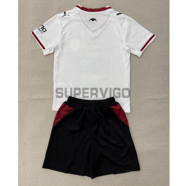 Camiseta Valencia Primera Equipación 2026/2027 Blanco Niño Kit