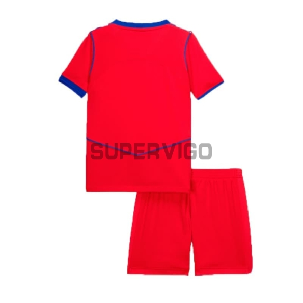 Camiseta PSG Tercera Equipación 2025/2026 Rojo Niño Kit