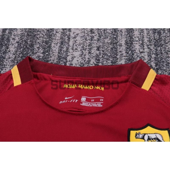 Camiseta AS Roma Primera Equipación Retro 2013/14 Rojo Niño Kit