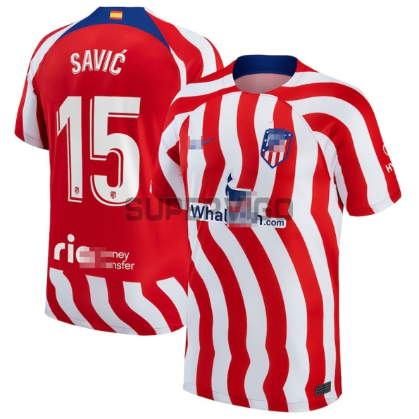 Camiseta Savić 15 Atlético de Madrid Primera Equipación 2022/2023