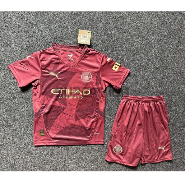 Camiseta Manchester City Tercera Equipación 2024/2025 Niño Kit