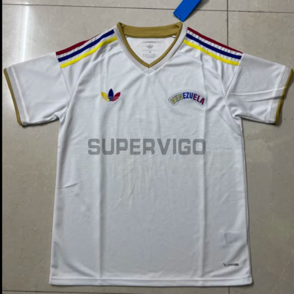 Camiseta Venezuela Segunda Equipación Mundial 2026 Blanco
