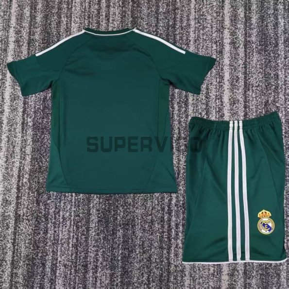 Camiseta Real Madrid Tercera Equipación Retro 2012/13 Verde Niño Kit