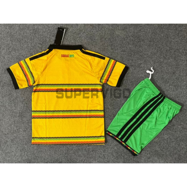 Camiseta Jamaica Primera Equipación Mundial 2026 Amarillo Niño Kit