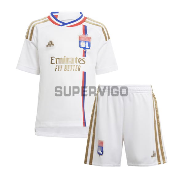 Camiseta Olympique De Lyon Primera Equipación 2023/2024 Niño Kit