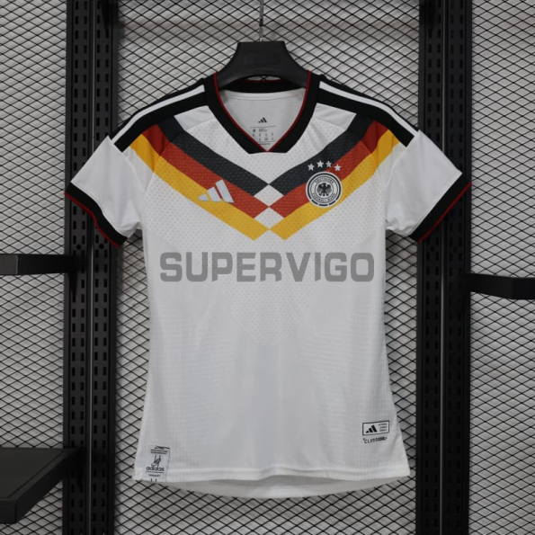 Camiseta Alemania Primera Equipación Mundial 2026 Blanco Mujer (EDICIÓN JUGADOR)
