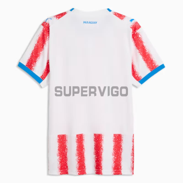 Camiseta Paraguay Primera Equipación Mundial 2026 Rojo/Blanco