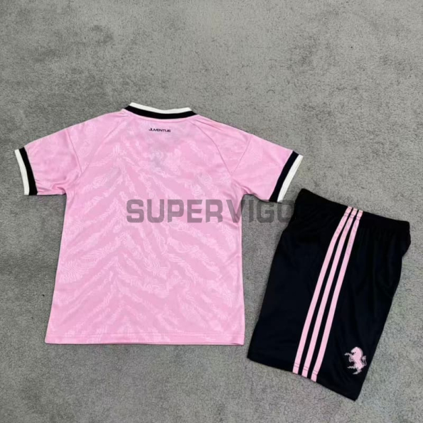 Camiseta Juventus Segunda Equipación 2026/2027 Rosa Niño Kit