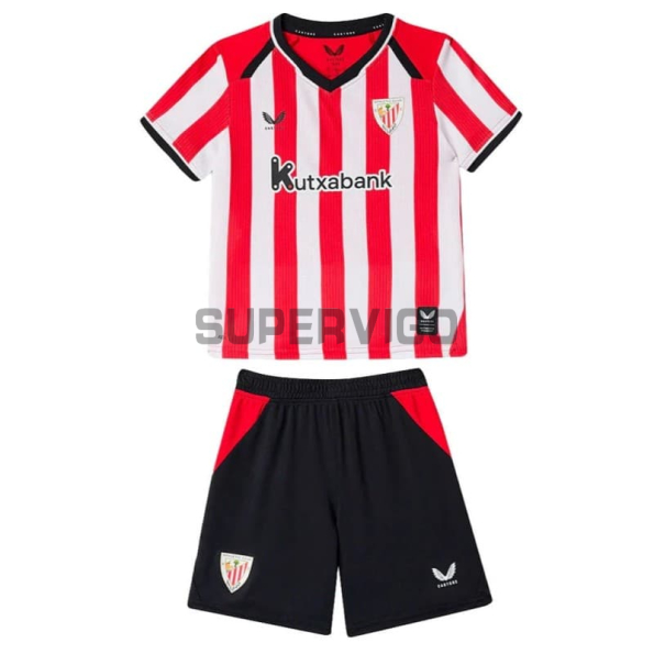 Camiseta  Athletic de Bilbao Primera Equipación 2026/2027 Rojo/Blanco Niño Kit