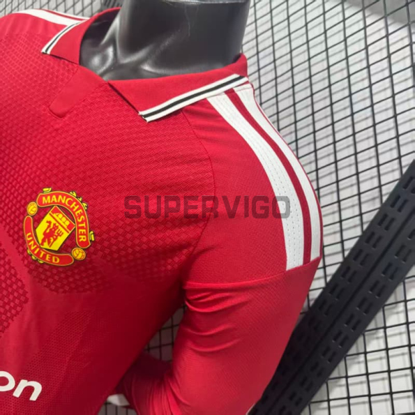 Camiseta Manchester United Primera Equipación 2026/2027 ML Rojo (EDICIÓN JUGADOR)
