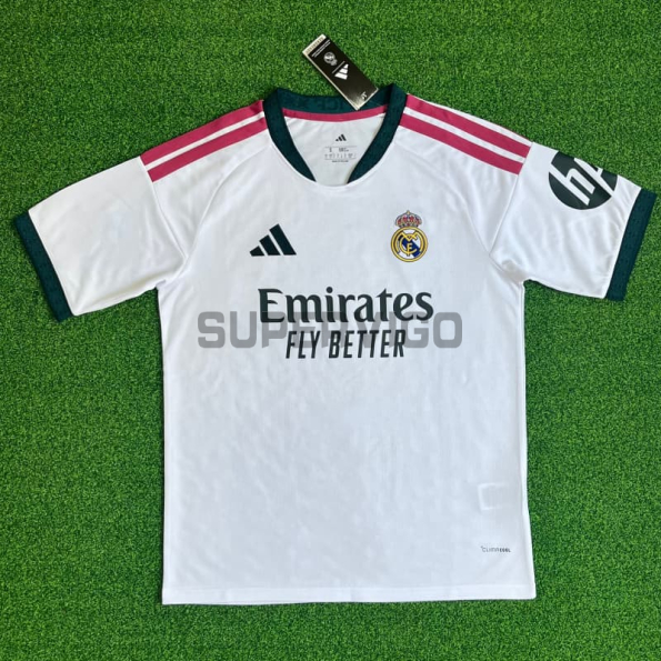 Camiseta Real Madrid Primera Equipación 2026/2027 Blanco con Parche HP
