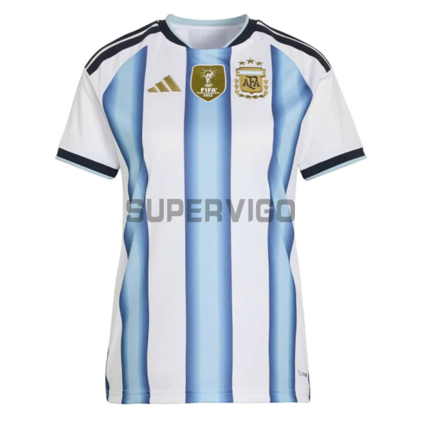 Camiseta Argentina Primera Equipación 2026 Azul/Blanco Mujer con FIFA2022