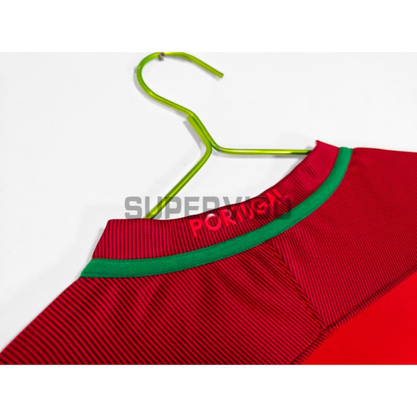 Camiseta Portugal Primera Equipación Retro 2016 ML Rojo