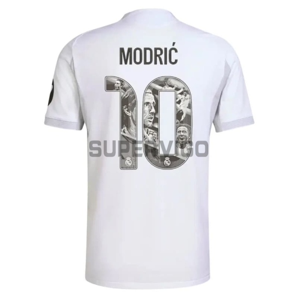Camiseta MODRIĆ 10 Real Madrid Primera Equipación 2025/2026 Blanco