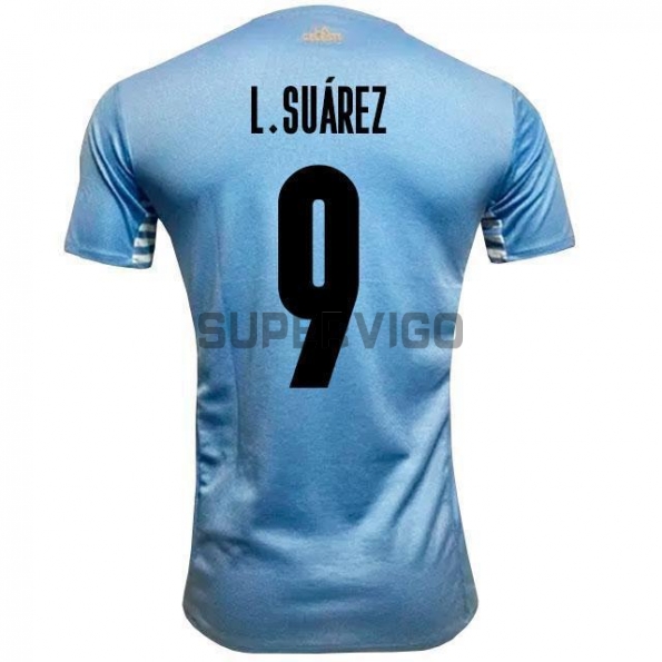 Camiseta Suárez 9 Uruguay Primera Equipación 2021