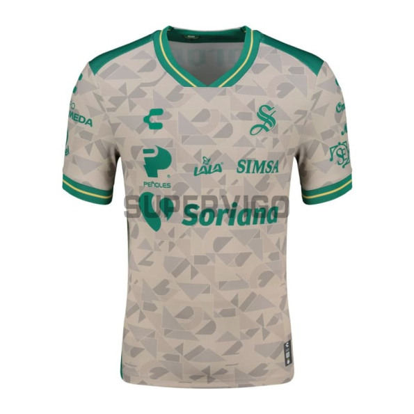 Camiseta Santos Laguna Segunda Equipación 2025/2026 Blanco/Verde