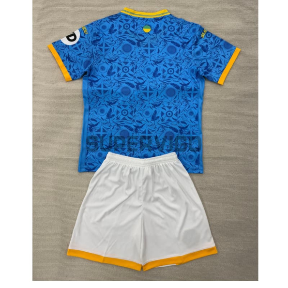 Camiseta Wolverhampton Wanderers Tercera Equipación 2025/2026 Azul Niño Kit
