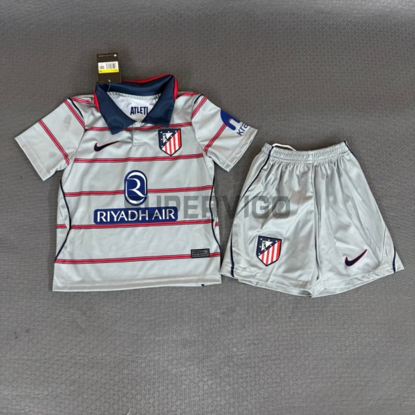 Camiseta Atlético de Madrid Tercera Equipación 2026/2027 Gris Niño Kit
