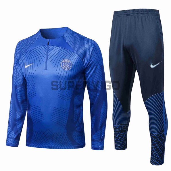 Sudadera De Entrenamiento PSG 2022/2023 Kit Azul Marca Azul