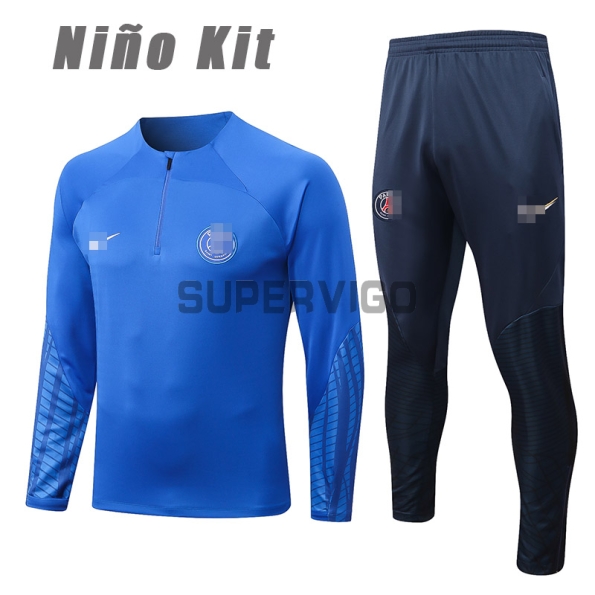 PSG Kid's Sweat Kit (Top+Pants) Royal Blue 2022/2023