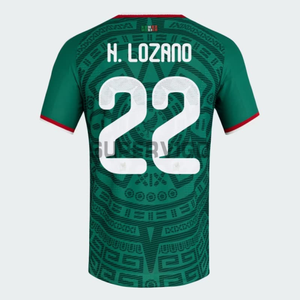 Camiseta H.Lozano 22 México Primera Equipación 2026 Verde