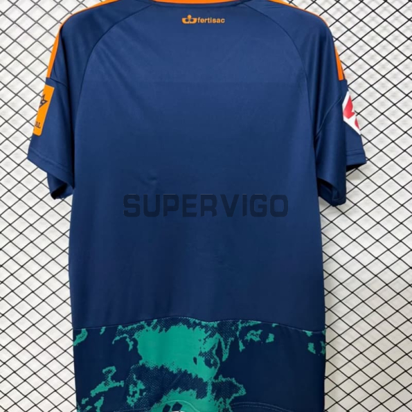 Camiseta Granada Segunda Equipación 2026/2027 Azul/Verde con Parche La Liga
