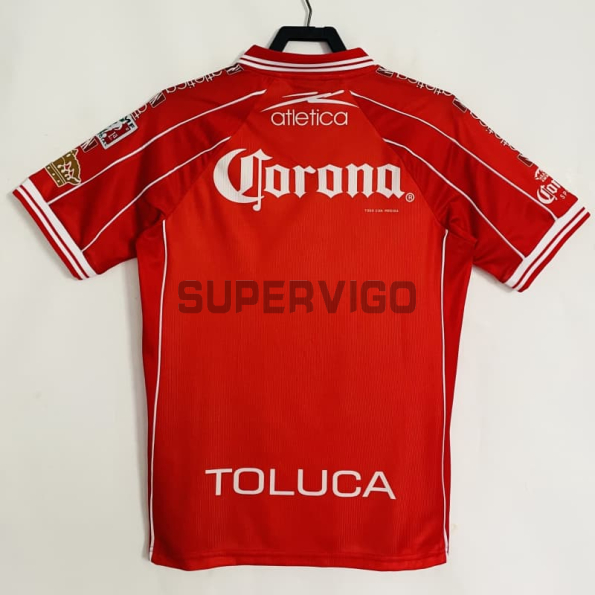 Camiseta Toluca Primera Equipación Retro 1999/2000 Rojo