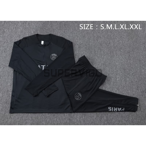Sudadera De Entrenamiento PSG x Jordan 2025/2026 Kit Negro