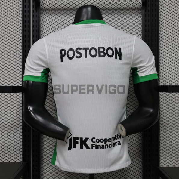 Camiseta Atlético Nacional Segunda Equipación 2026/2027 Blanco/Verde (EDICIÓN JUGADOR)