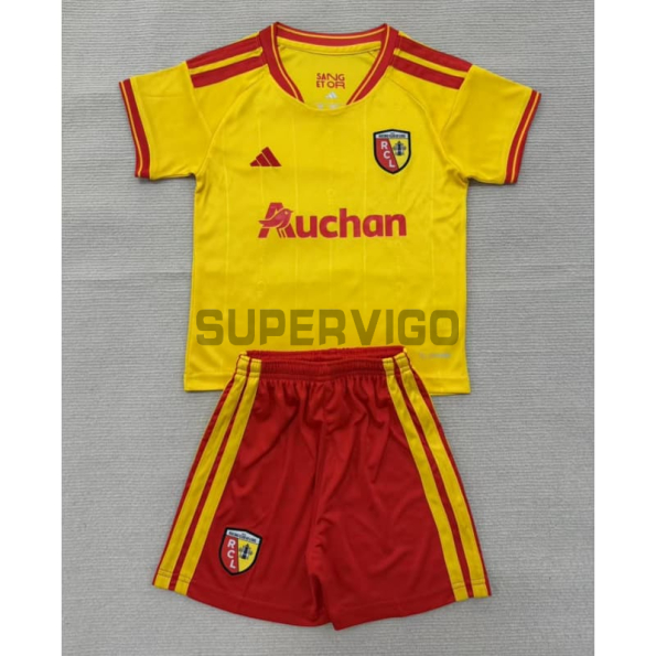 Camiseta RC Lens Primera Equipación 2026/2027 Amarillo/Rojo Niño Kit
