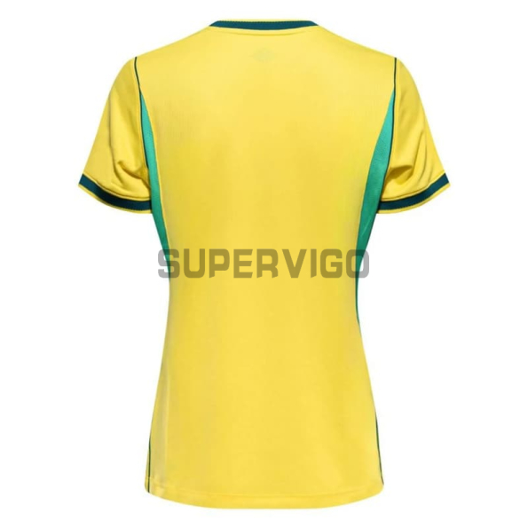 Camiseta Brasil Primera Equipación Mundial 2026 Amarillo Mujer