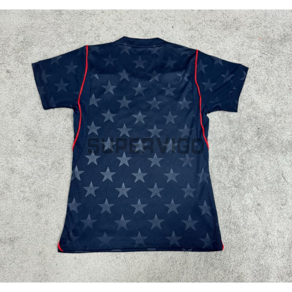 Camiseta EE.UU Segunda Equipación Mundial 2026 Negro Obsidiana Mujer