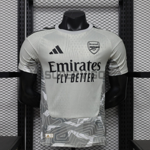 Camiseta de Portero Arsenal 2026/2027 Gris (EDICIÓN JUGADOR)