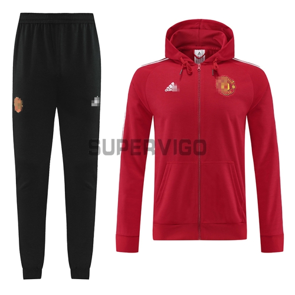 Chándal Manchester United 2022/2023 Con Capucha Rojo