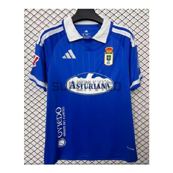 Camiseta Real Oviedo Primera Equipación 2026/2027 Azul con Parche La Liga